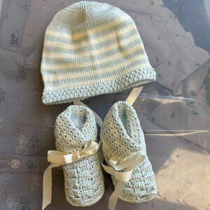 Antonella Kids Knit Hat & Booties Set